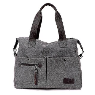 Foto 5 | Foto 5 | Bolso De Hombro Huoguo De Lona Para Mujer Color Caqui 40 X 32 X 16 Cm - Venta Internacional.