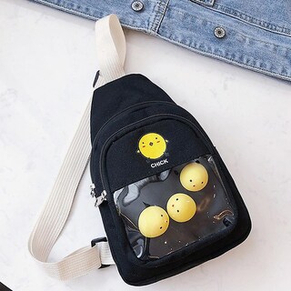 Foto 4 | Foto 4 | Bolso De Pecho Huoguo Lona A La Moda Para Mujer Color Liso - Venta Internacional.