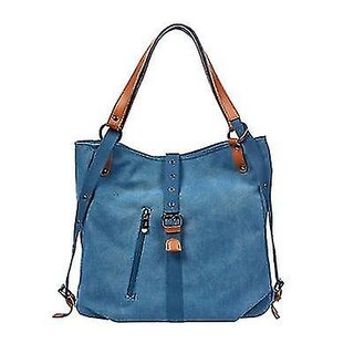 Foto 1 | Foto 1 | Bolso Huoguo Didabear De Lona Para Mujer Azul 35 Cm - Venta Internacional.