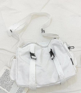 Foto 2 | Foto 2 | Bolso De Mano Huoguo Canvas Work Messenger Blanco 32 X 21 X 14 Cm Para Mujer - Venta Internacional.