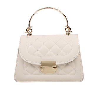 Foto 1 | Foto 1 | Bolso De Mano Huoguo  Diseño De Celosía  Bandolera  Asa Circular  Piel Sintética - Venta Internacional.