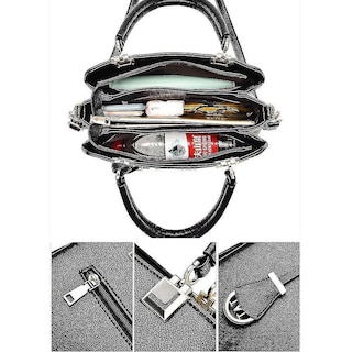 Foto 3 | Foto 3 | Bolso De Hombro Huoguo Para Mujer Tipo Bandolera Negro - Venta Internacional.