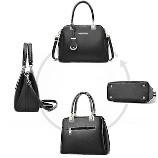 Foto 4 | Foto 4 | Bolso De Hombro Huoguo Para Mujer Tipo Bandolera Negro - Venta Internacional.