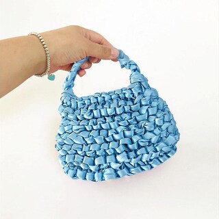 Foto 4 | Foto 4 | Bolso Huoguo Para Mujer  Tejido A Ganchillo Hecho A Mano  Con Forma De Caja De Paja  Estilo Casual - Venta Internacional.