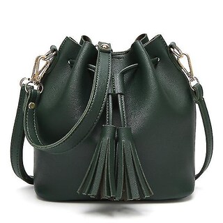 Foto 1 | Foto 1 | Bolso Huoguo Bucket Bag Messenger Bag Verde Para Mujer - Venta Internacional.