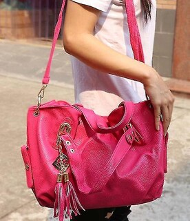 Foto 2 | Foto 2 | Bolso De Mano Huoguo Luxury Tote Leather Hobo Bandolera Azul - Venta Internacional.