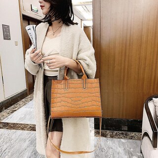 Foto 3 | Foto 3 | Bolso De Mano Huoguo Stone Pattern Luxury Brand Para Mujer Negro - Venta Internacional.
