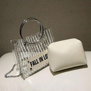 Foto 4 | Foto 4 | Bolso Huoguo Transparente Pvcpu Fashion Para Mujer - Venta Internacional.