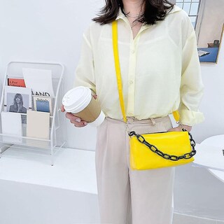 Foto 2 | Foto 2 | Bolso De Mano Huoguo Bolso Tipo Cojín Bandolera De Piel Sintética Para Mujer - Venta Internacional.