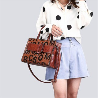 Foto 5 | Foto 5 | Bolsos Huoguo Cinturón Ligero Con Letras De Lujo De Alta Calidad Marrón - Venta Internacional.