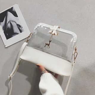 Foto 4 | Foto 4 | Bandolera Huoguo Con Forma De Concha Transparente Con Colgante De Color Cervatillo - Venta Internacional.