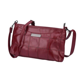 Foto 1 | Foto 1 | Bolso Tipo Bandolera De Piel A Cuadros Huoguo Para Mujer - Venta Internacional.