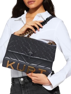 Foto 3 | Foto 3 | Bolsa Shoulder Kurt Geiger London Large Negra
