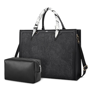 Foto 1 | Foto 1 | Bolsa De Cuero Para Laptop Mujer Eo Safe Imports Esi-21283 Negro