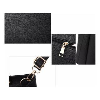 Foto 3 | Foto 3 | Bolso De Mujer Versátil Y Exquisito Pu Impermeable Eo Safe Imports Esi-21314 Negro