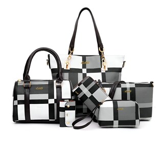 Foto 1 | Foto 1 | Set De 6 Bolsas  Lab.g Mujer Cartera Cosmetiquera Monedero Negro
