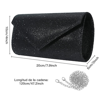 Foto 2 | Foto 2 | Bolso Negro de Noche para Mujer