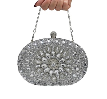 Foto 2 | Foto 2 | Bolsa de Mano Plateada para Mujer