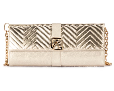 Foto 1 | Foto 1 | Bolso Clutch A Ángelozano De Piel Vacuna Y Vegana, Color Negro, Modelo Sara