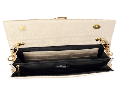 Foto 6 | Foto 6 | Bolso Clutch A Ángelozano De Piel Vacuna Y Vegana, Color Negro, Modelo Sara