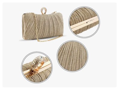 Foto 3 | Foto 3 | Xtellar Bolso De Mano De Lujo Para Eventos Especiales Con Cadena Versátil