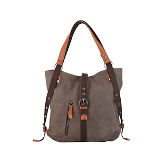 Foto 1 | Foto 1 | Bolso para Mujer de Lona Impermeable color Chocolate