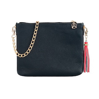 Foto 2 | Foto 2 | Bolso Crossbody A Ángelozano Arena color Negro de Piel