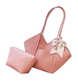 Foto 1 | Foto 1 | Set 2 Bolsas Mujer Crossbody Cosmetiquera Correa Color Rosa