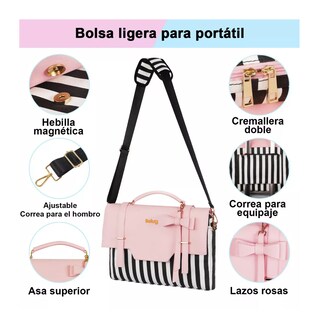 Foto 2 | Foto 2 | Maletín Crossbody Lab.G Rosa para Laptop de 15.6\