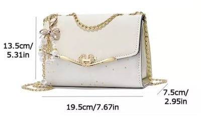 Foto 2 | Foto 2 | Bolso De Mano Crossbody Pequeño Blanco para Mujer