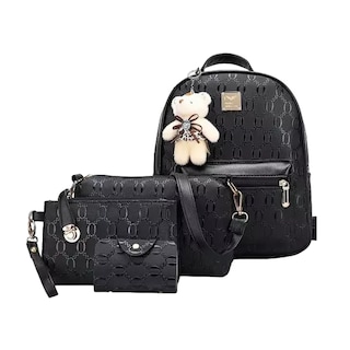 Foto 1 | Foto 1 | Set 4 Bolsas Cosmetiquera Correa Negro para Mujer