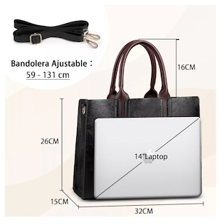 Foto 2 | Foto 2 | Bolso Crossbody de Mano Casuales Negro para Mujer