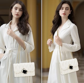 Foto 4 | Foto 4 | Bolsa Blanca con Cadena Elegante para Mujer