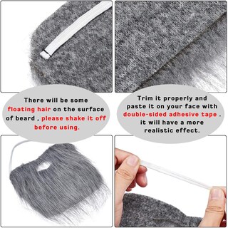 Foto 4 | Foto 4 | Set De Barbas Postizas Para Disfraces De Fiesta De Halloween (4 Piezas) - Venta Internacional.