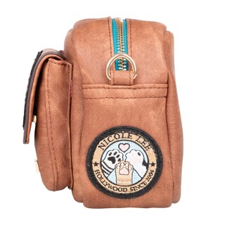 Foto 2 | Foto 2 | Bolsa Cruzada Nicole Lee Mezclilla y Parches Bordados