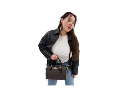 Foto 4 | Foto 4 | Bolsa Coach Rowan Satchel Signature Canvas Cv961 Café
