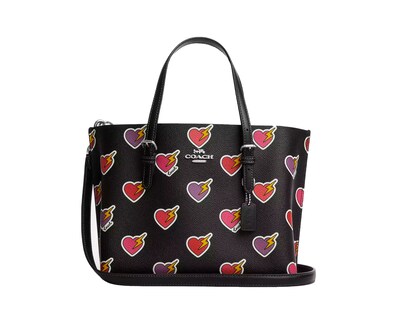 Foto 1 | Foto 1 | Bolsa Coach Mollie Tote Bag 25 With Heart Bolt Print Black Multi Cw435 Negra