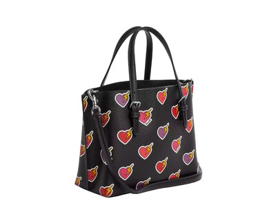 Foto 2 | Foto 2 | Bolsa Coach Mollie Tote Bag 25 With Heart Bolt Print Black Multi Cw435 Negra
