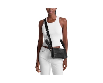 Foto 4 | Foto 4 | Bolsa Michael Kors Jet Set Travel Small Metallic Patchwork And Signature Logo Crossbody 35r5stvc1y Negra