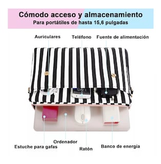 Foto 4 | Foto 4 | Maletín Crossbody Belug Rosa Para Laptop De 15.6''