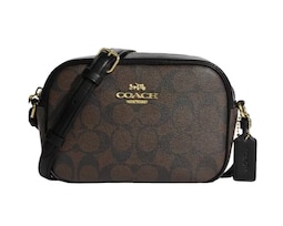 Bolsa Coach Mini Jamie Camera Bag Signature Canvas Cq874 Color Café