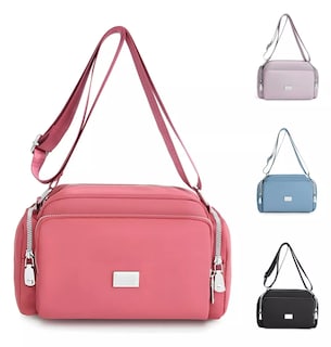 Foto 3 | Foto 3 | Bolsa Bandolera Mujer Moda Dama Crossbody Gran Capacidad Color Rosa Oscuro