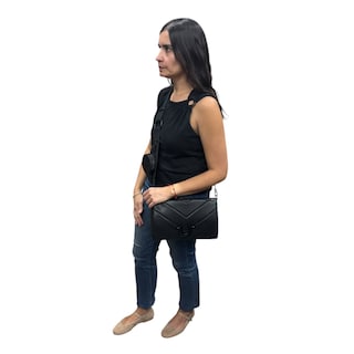 Foto 5 | Foto 5 | Bolsa Shoulder True Religion De Piel Color Negra Con Logo Centrado
