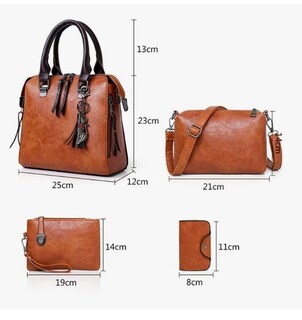 Foto 4 | Foto 4 | Set 4 Bolsas Mujer Moda Cartera Crossbody Bandolera Tote Pu Xtellar