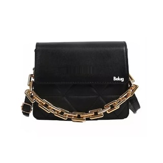 Foto 1 | Foto 1 | Bolso De Un Hombro Con Cadena De Metal Belug Negro