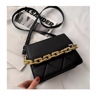 Foto 3 | Foto 3 | Bolso De Un Hombro Con Cadena De Metal Belug Negro