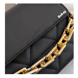 Foto 4 | Foto 4 | Bolso De Un Hombro Con Cadena De Metal Belug Negro