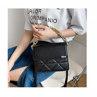 Foto 5 | Foto 5 | Bolso De Un Hombro Con Cadena De Metal Belug Negro