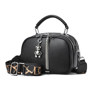 Foto 1 | Foto 1 | Bolso De Mujer De Varios Pisos Piel Lab.g, Negro