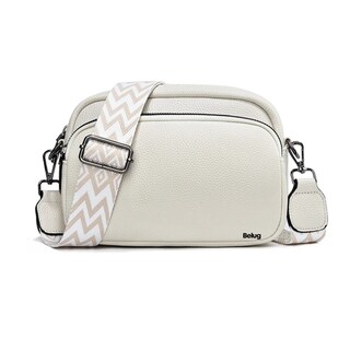 Foto 1 | Foto 1 | Bolso De Moda De Piel Blanda Y Correas Belug Blanco